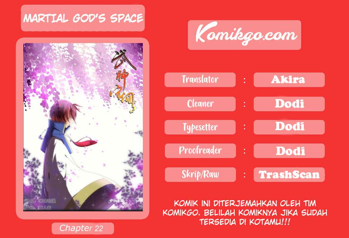 Martial God’s Space Bab 22 halaman 1