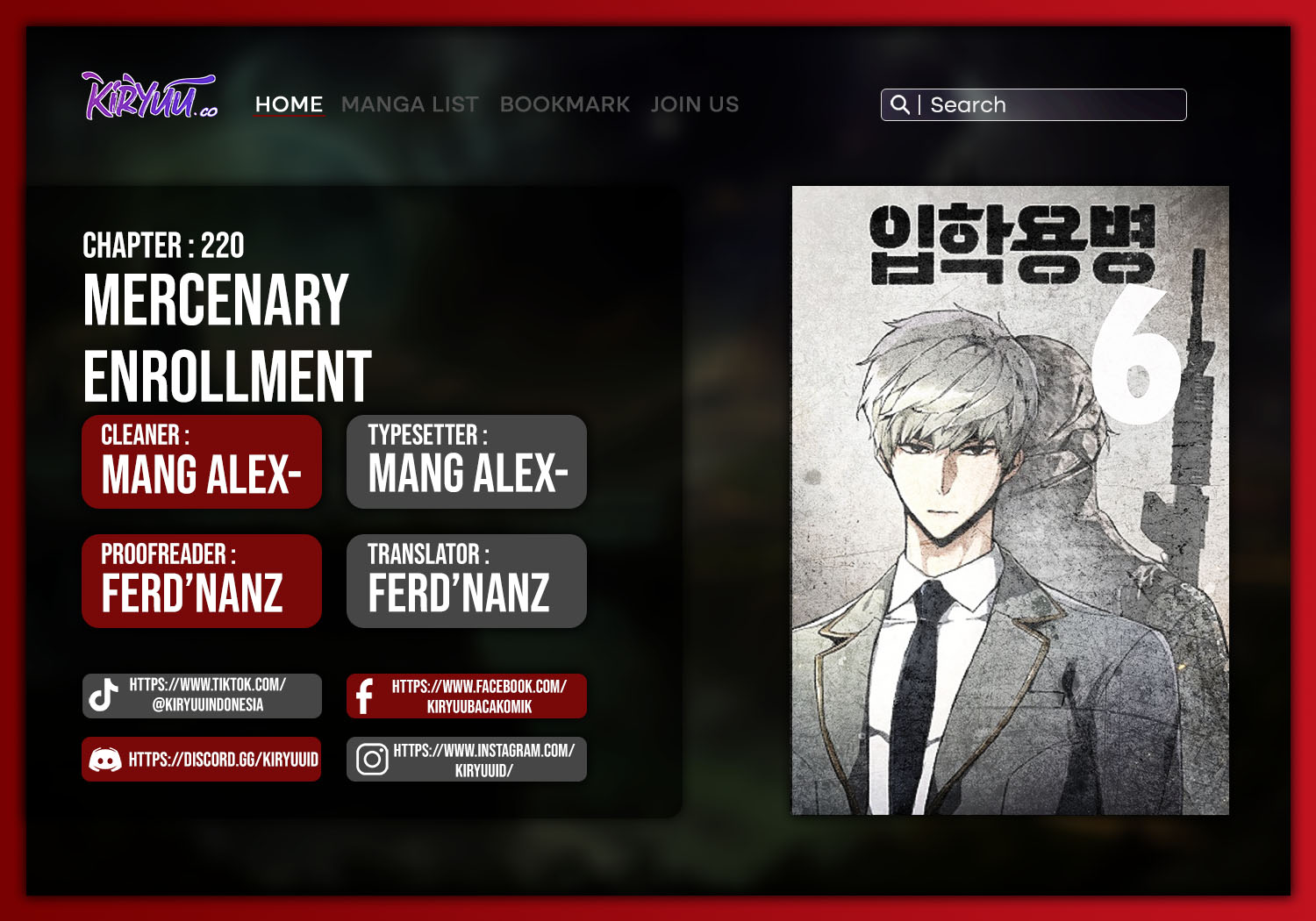 Mercenary Enrollment Bab 220 halaman 1