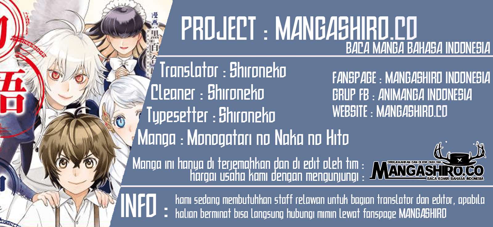 Monogatari no Naka no Hito Bab 11 halaman 1
