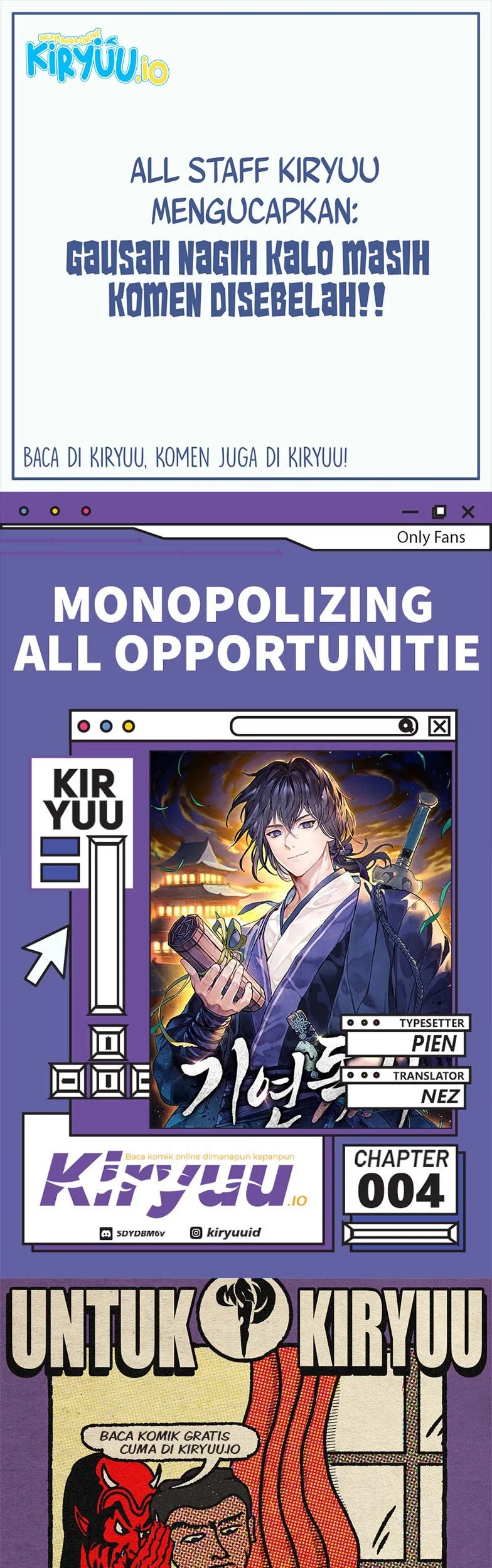 Monopolizing All Opportunities Bab 4 halaman 1
