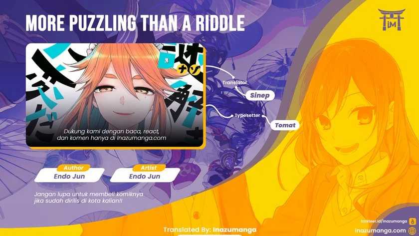 More Puzzling Than A Riddle Bab 02 halaman 1