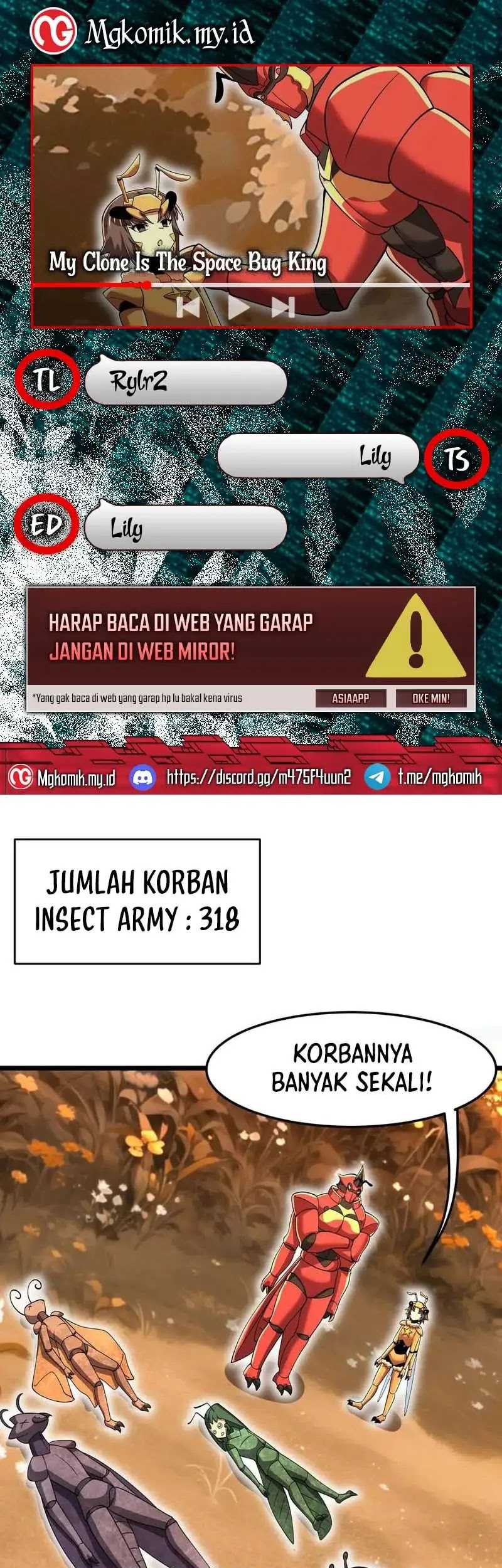 My Clone is the Space Bug King chapter 26 halaman 1