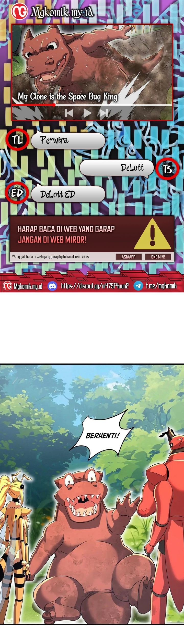 My Clone is the Space Bug King chapter 30 halaman 1