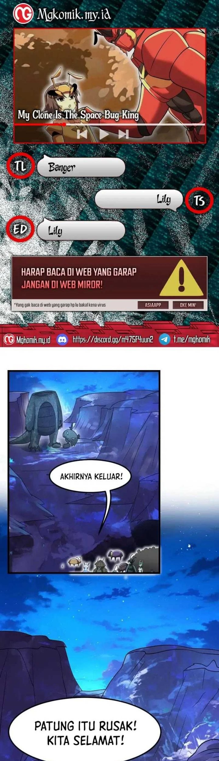 My Clone is the Space Bug King chapter 38 halaman 1