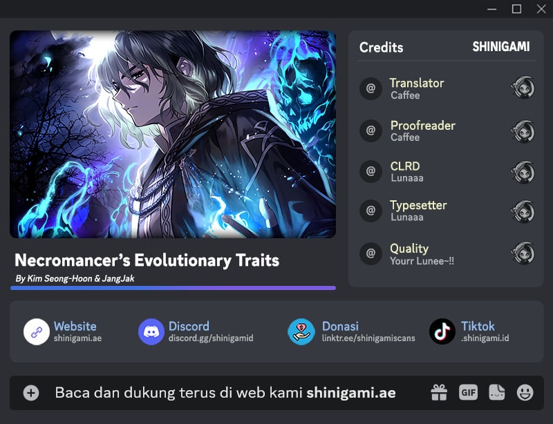 Necromancer’s Evolutionary Traits Bab 88 halaman 1