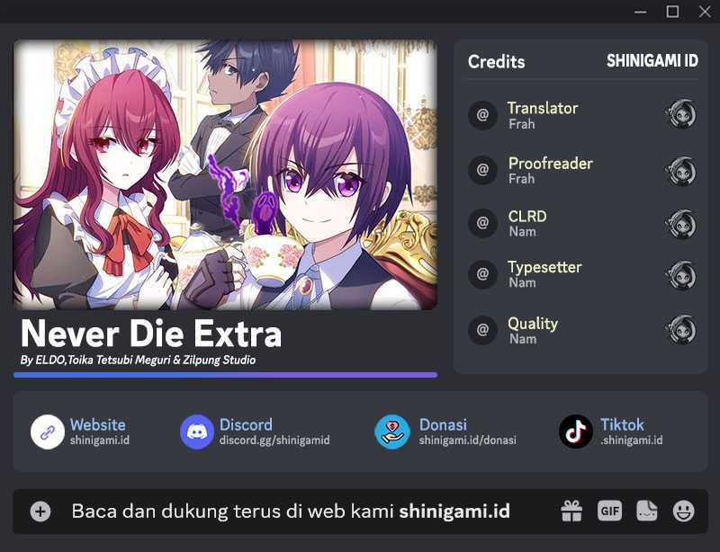 Never Die Extra Bab 59 halaman 1