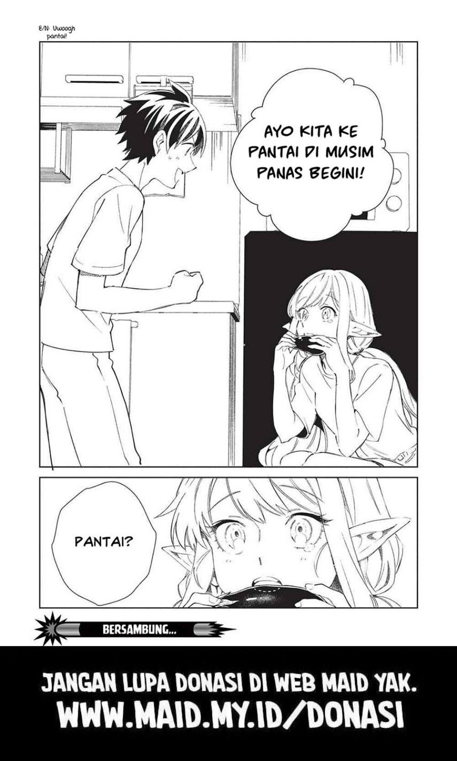 Nihon e Youkoso Elf-san Bab 63 halaman 34
