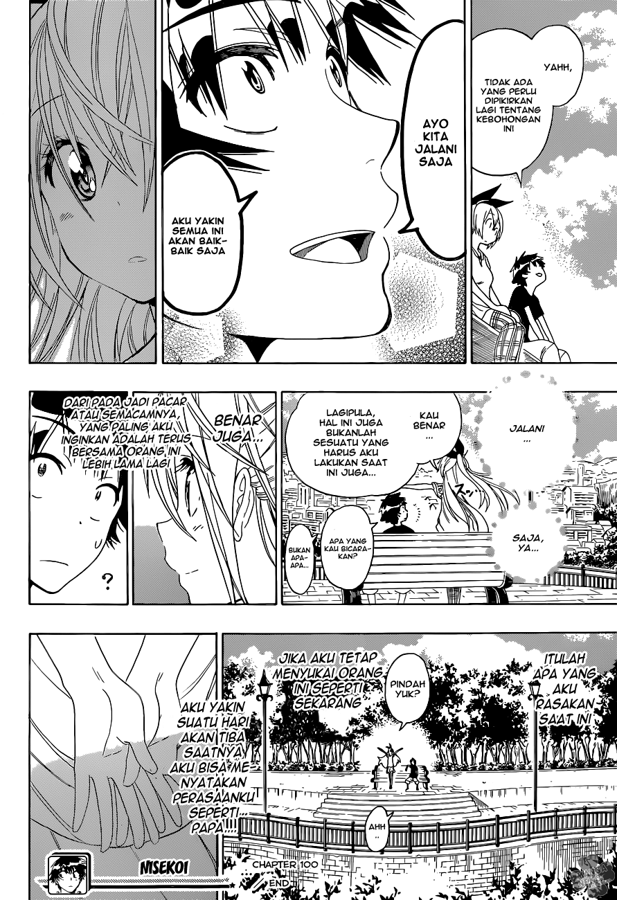Nisekoi chapter 100 halaman 19