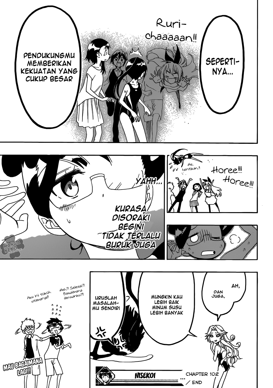 Nisekoi chapter 102 halaman 20