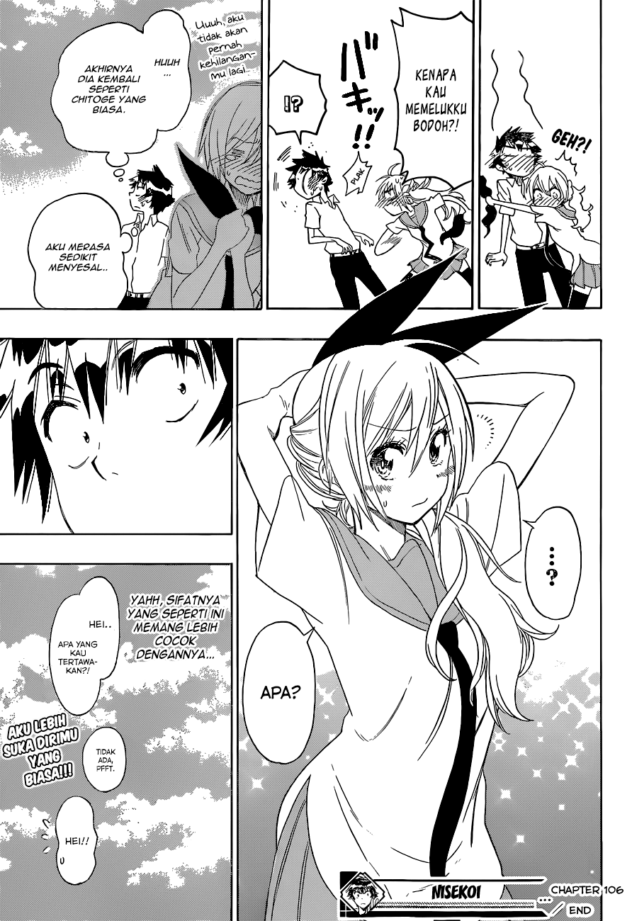 Nisekoi Bab 106 halaman 19