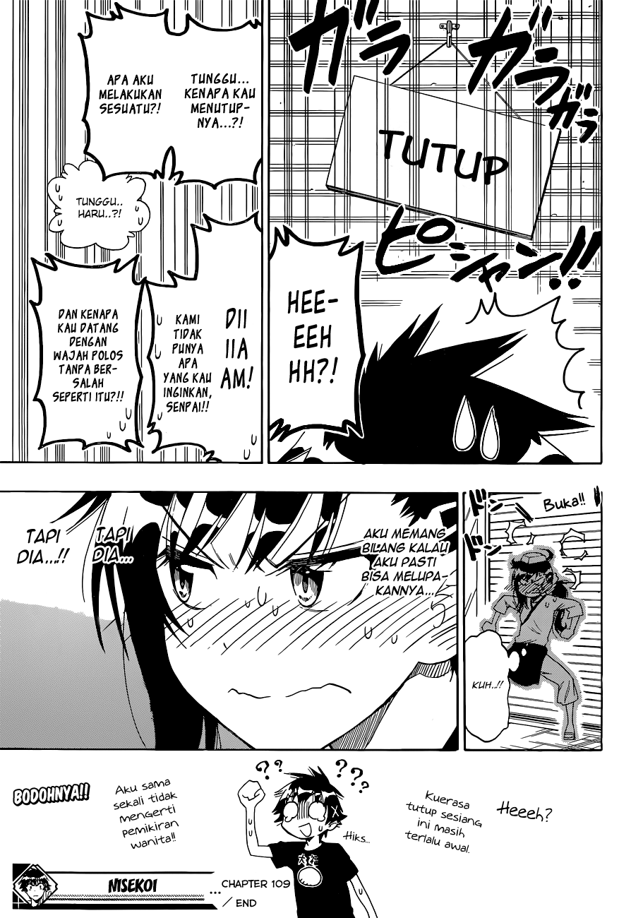 Nisekoi chapter 109 halaman 21