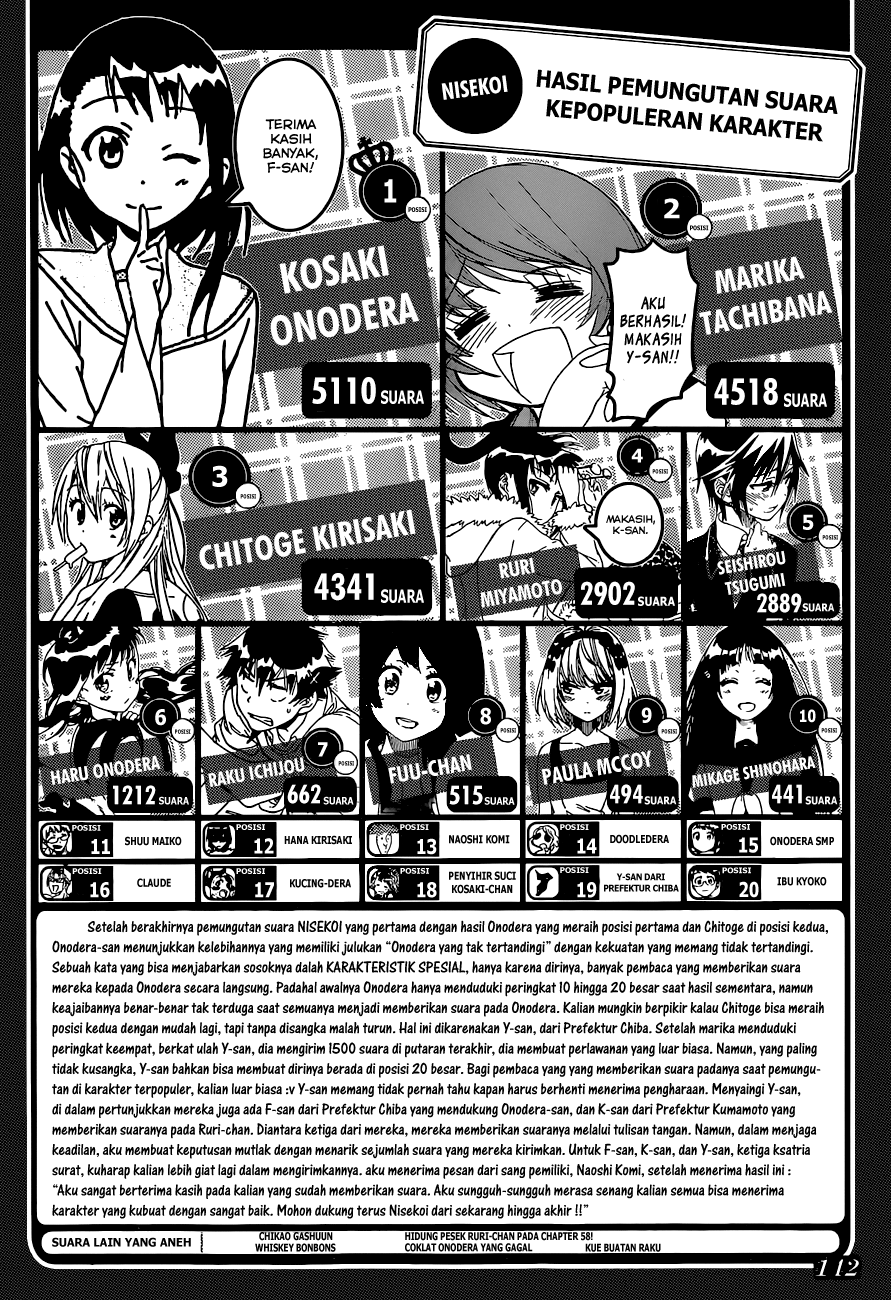 Nisekoi chapter 110 halaman 20