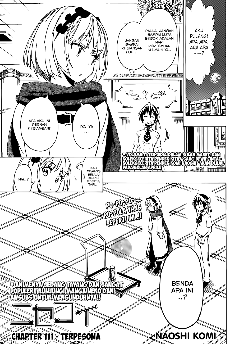 Nisekoi chapter 111 halaman 1