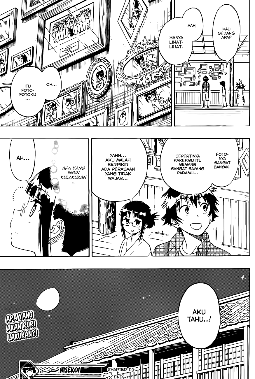Nisekoi Bab 114 halaman 19