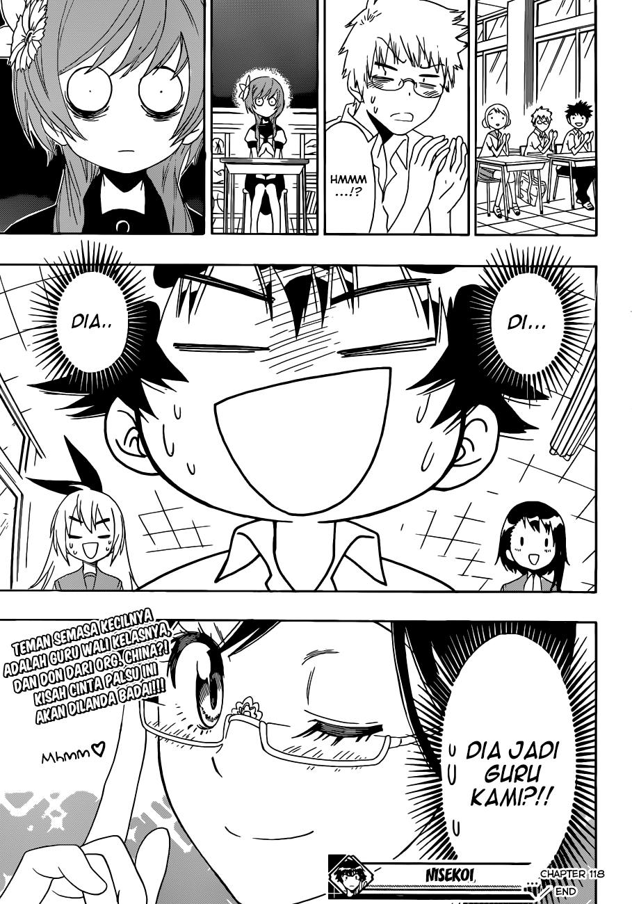 Nisekoi Bab 118 halaman 21