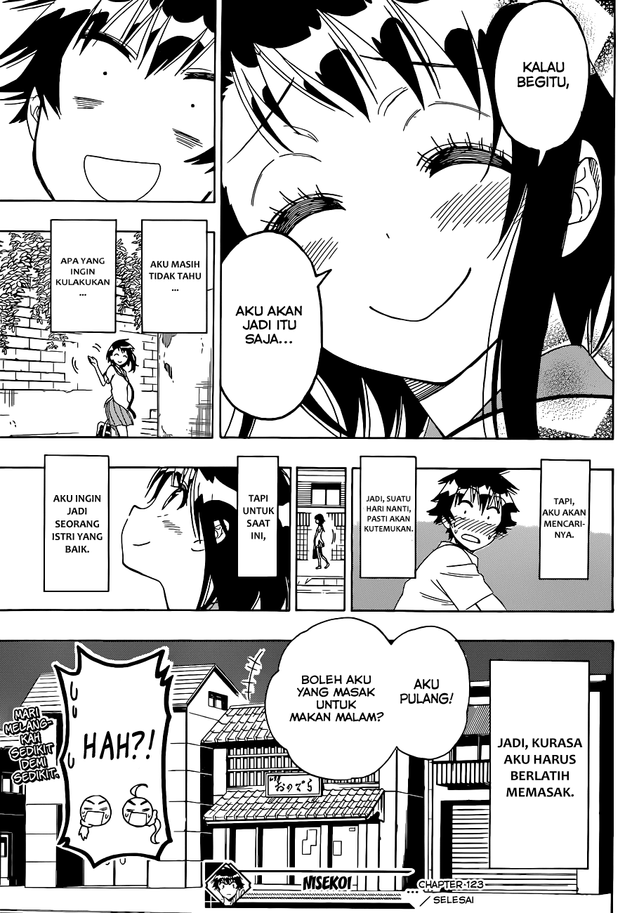 Nisekoi Bab 123 halaman 19