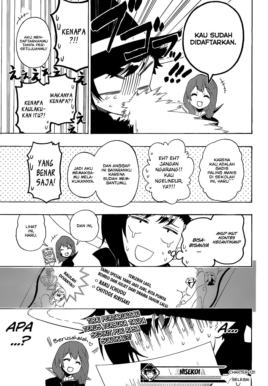 Nisekoi chapter 131 halaman 19
