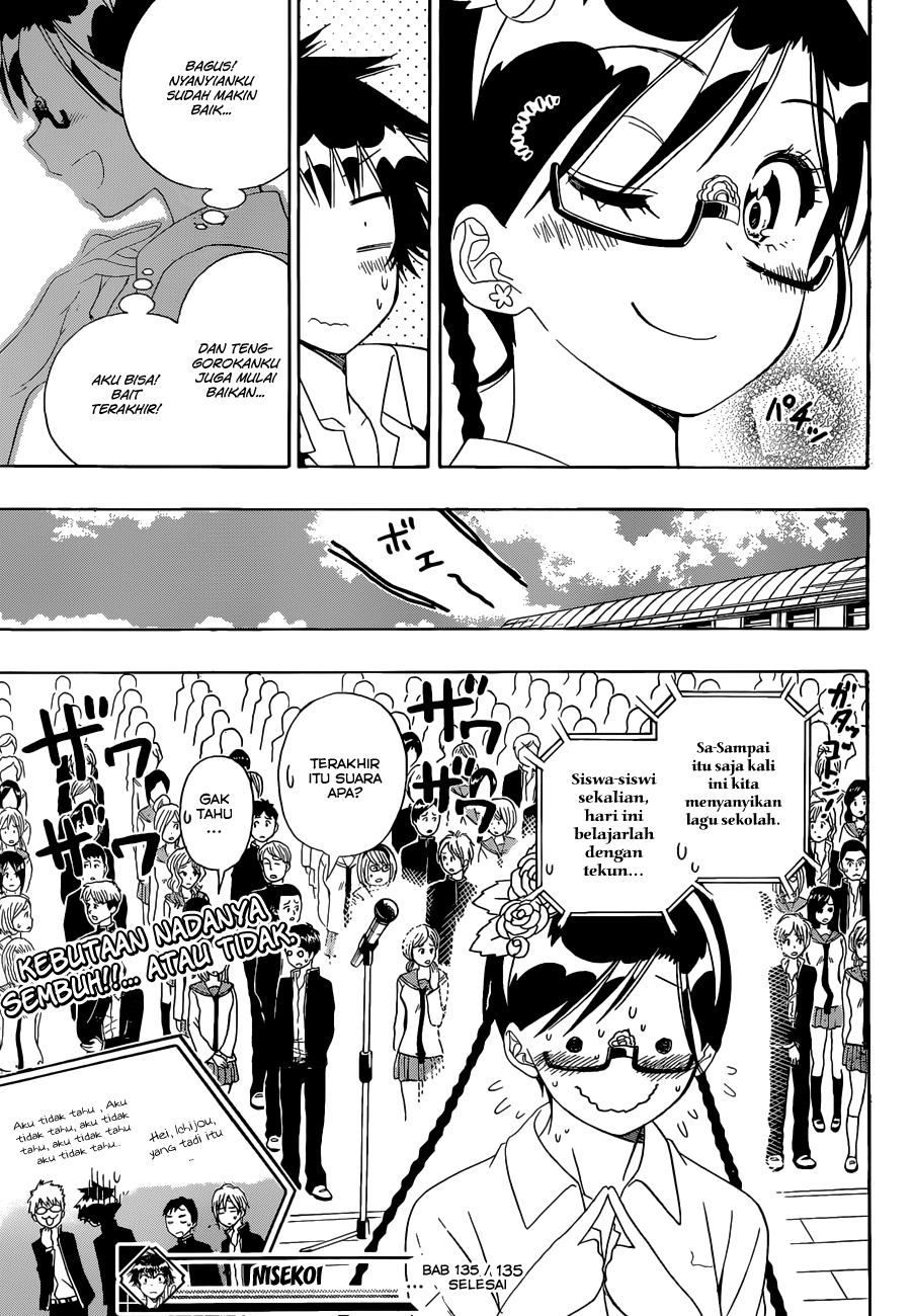 Nisekoi chapter 135 halaman 19