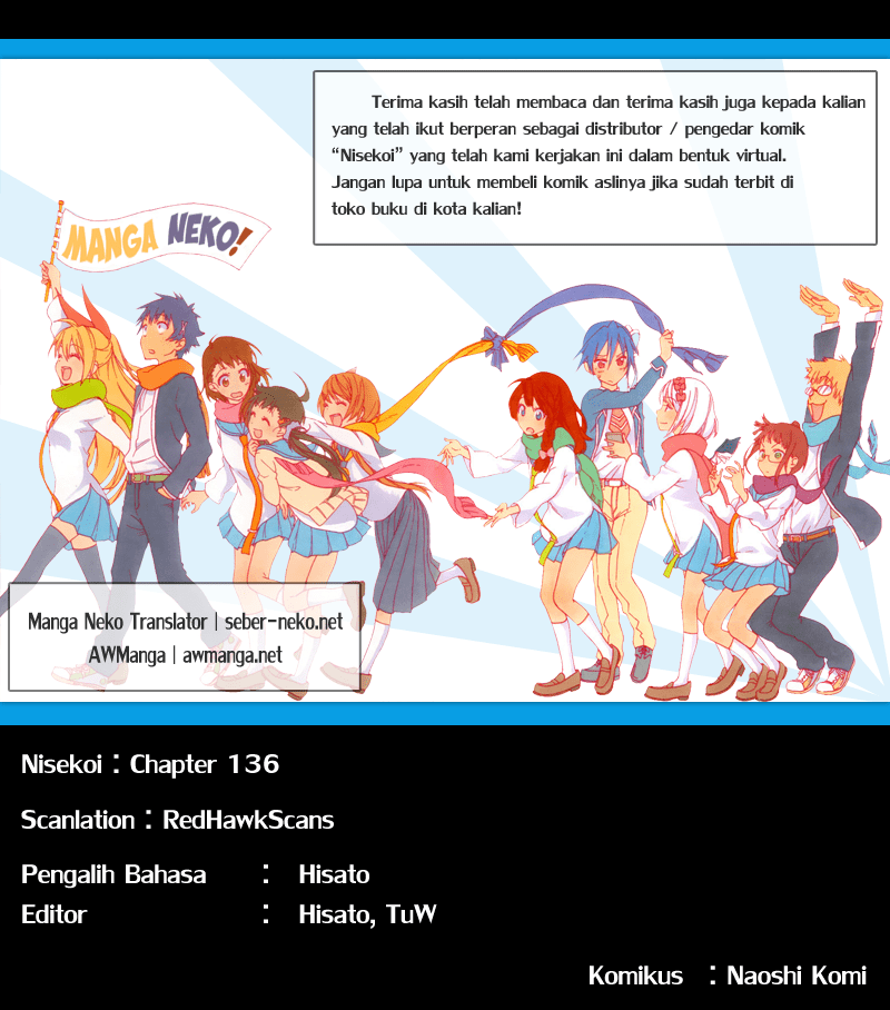 Nisekoi chapter 136 halaman 19