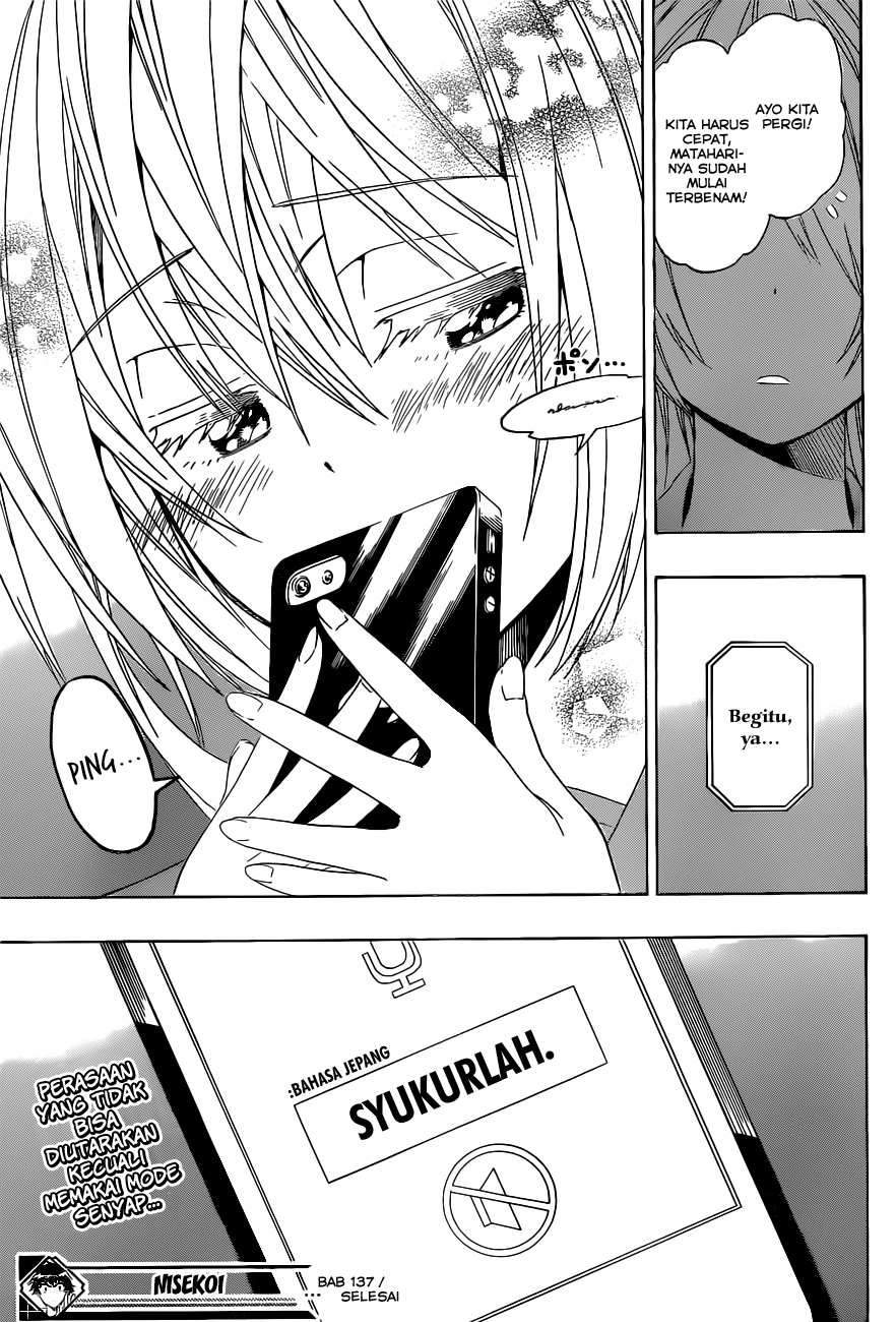 Nisekoi chapter 137 halaman 19