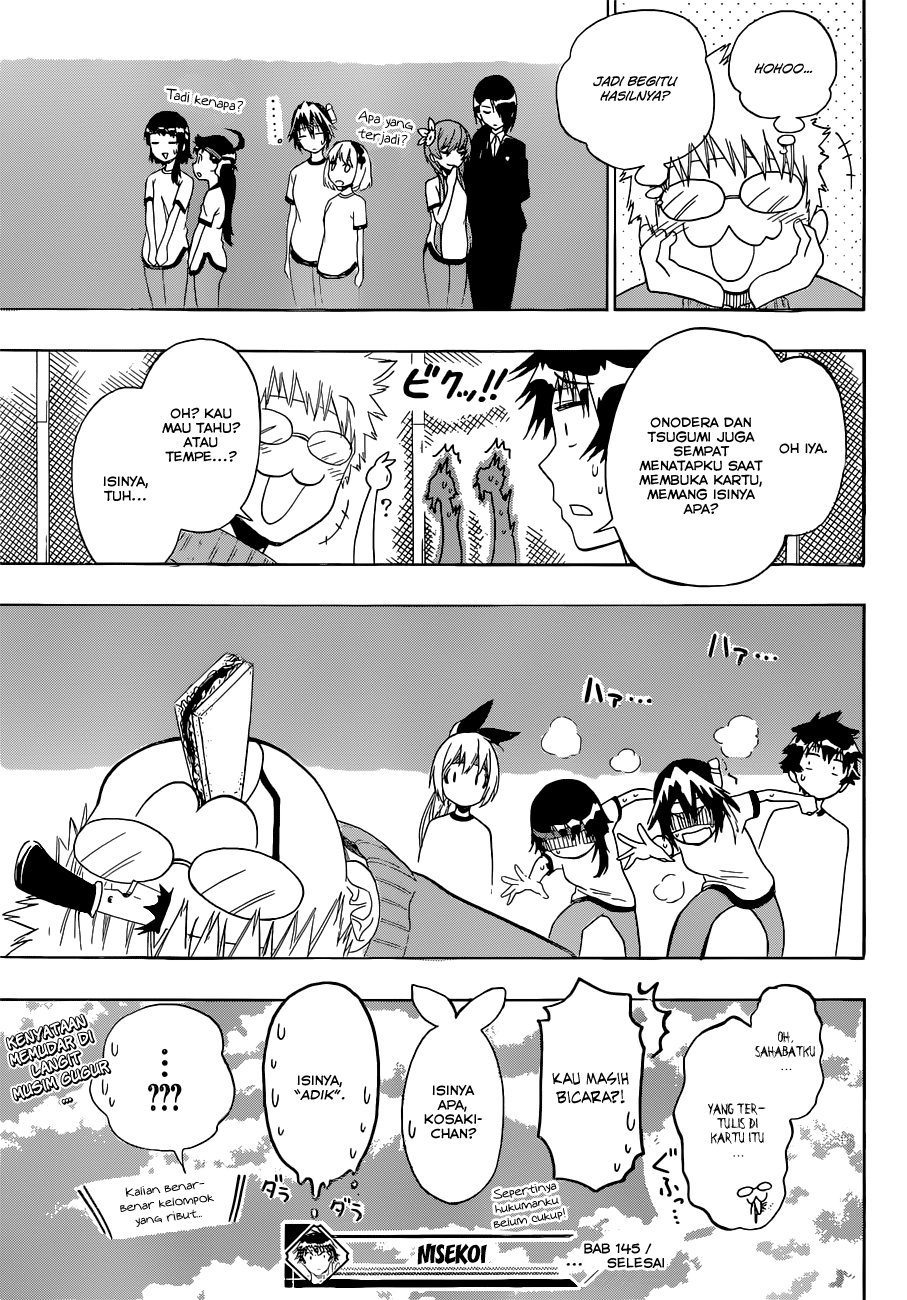Nisekoi Bab 145 halaman 19