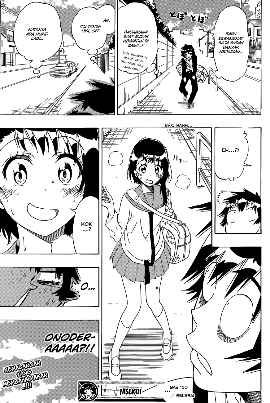 Nisekoi chapter 150 halaman 20