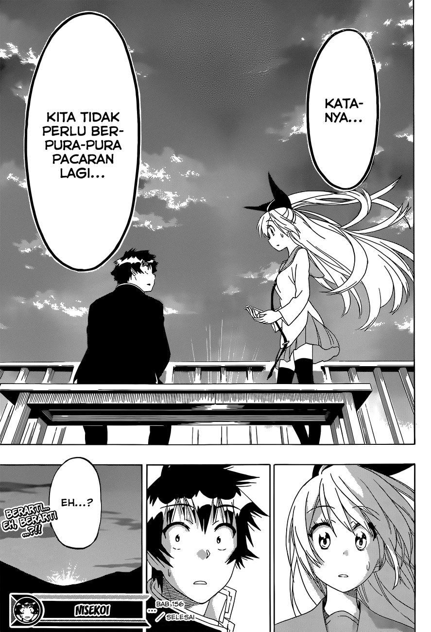 Nisekoi Bab 156 halaman 19