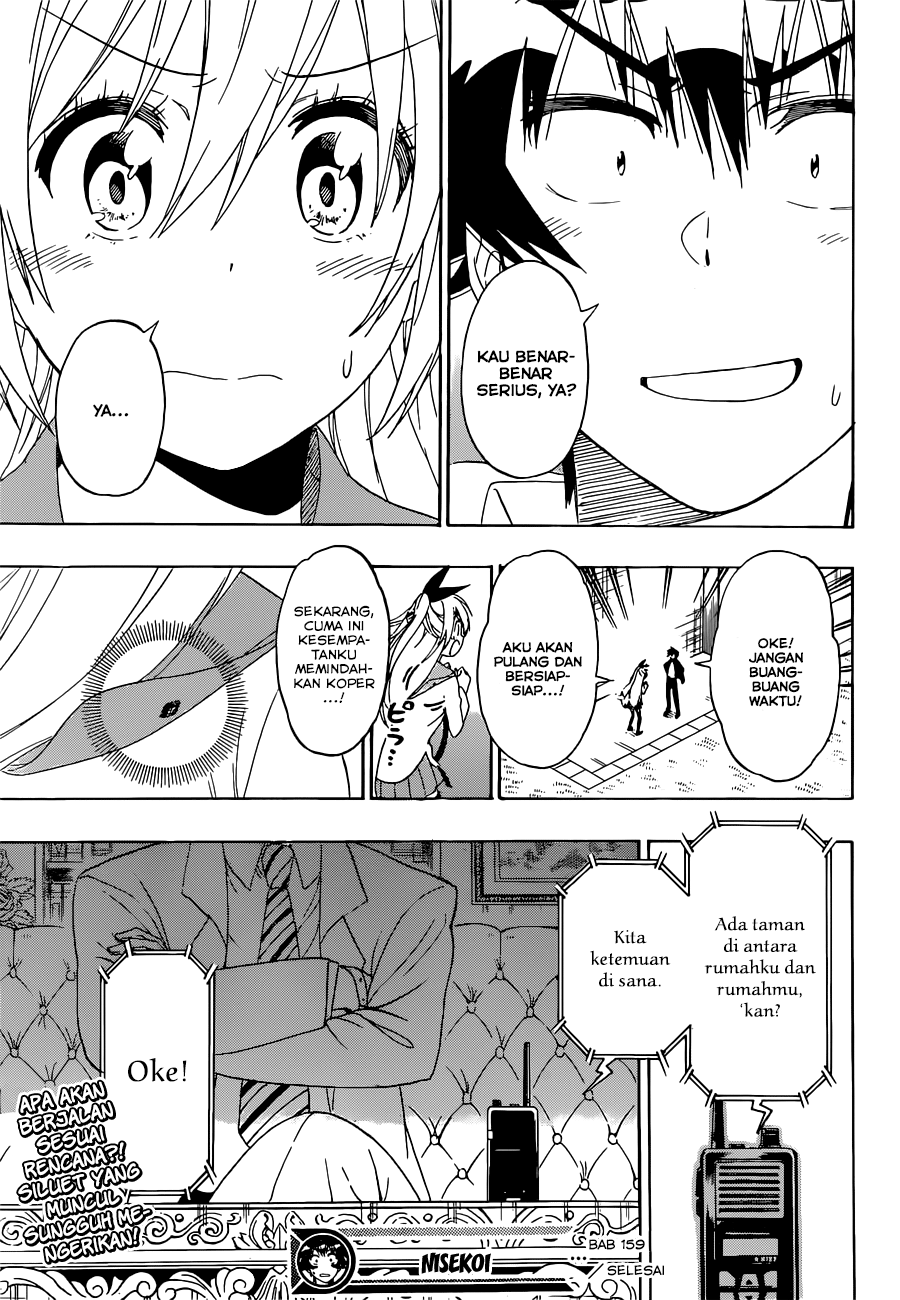 Nisekoi chapter 159 halaman 19