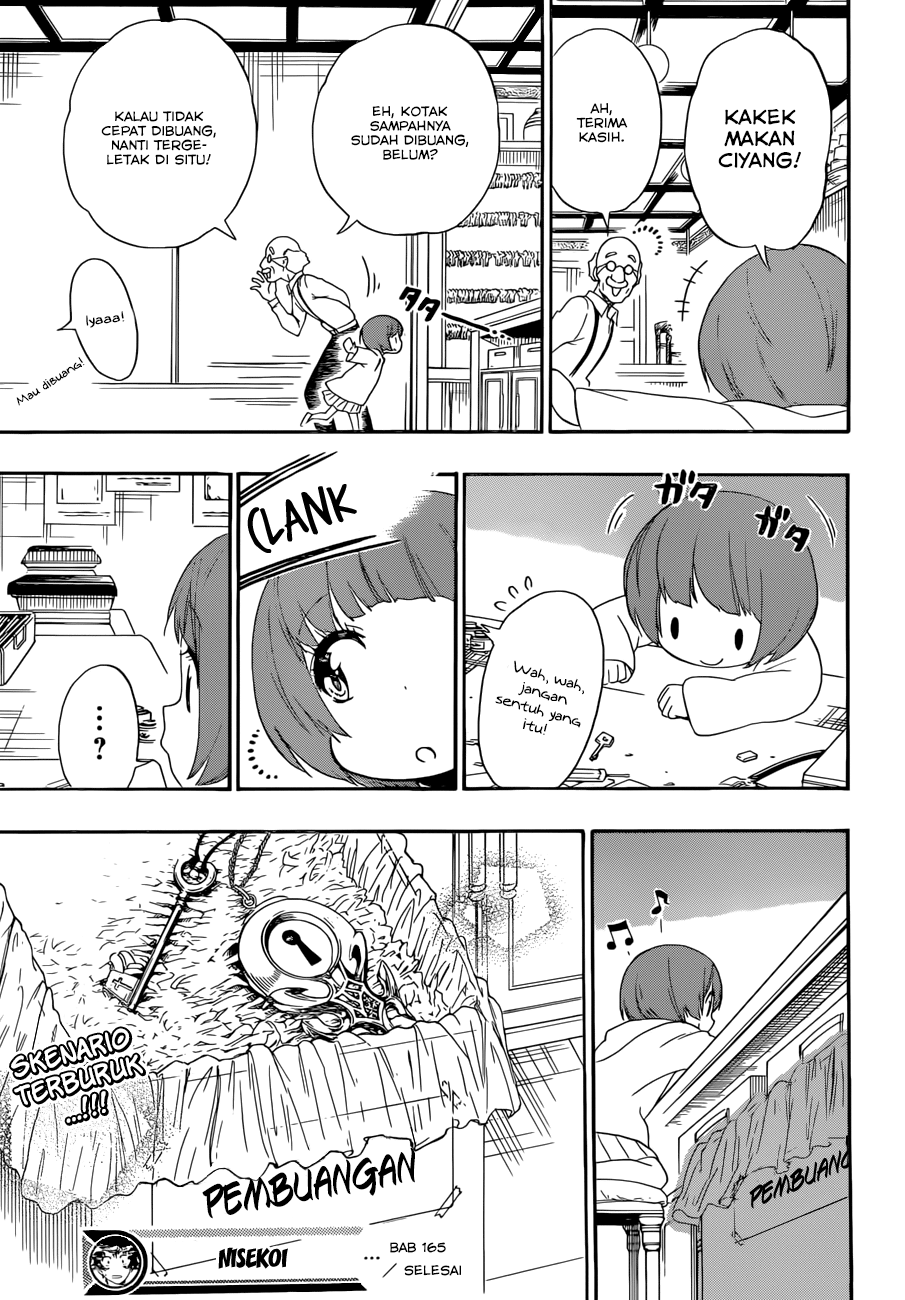 Nisekoi chapter 165 halaman 19