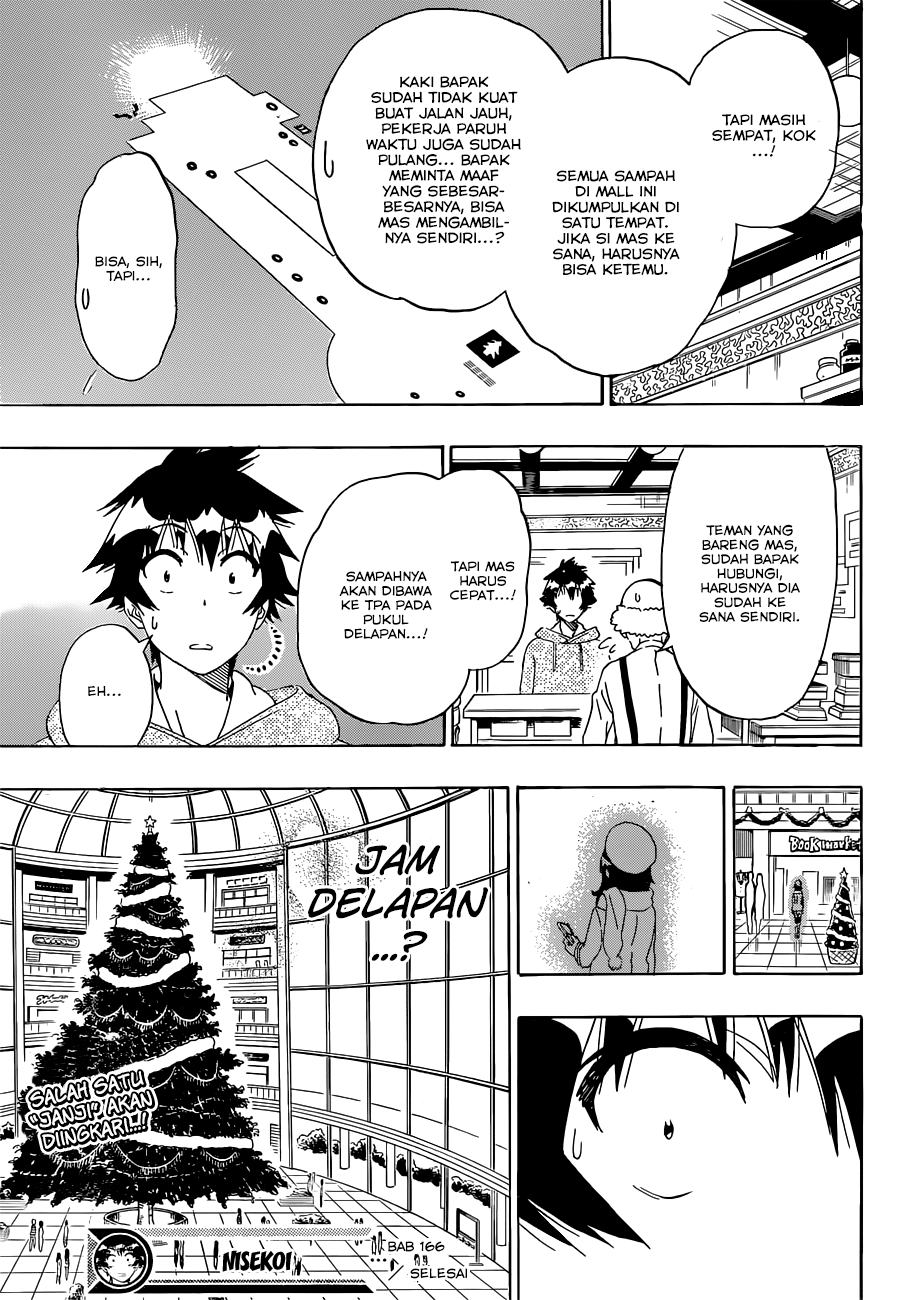 Nisekoi chapter 166 halaman 19