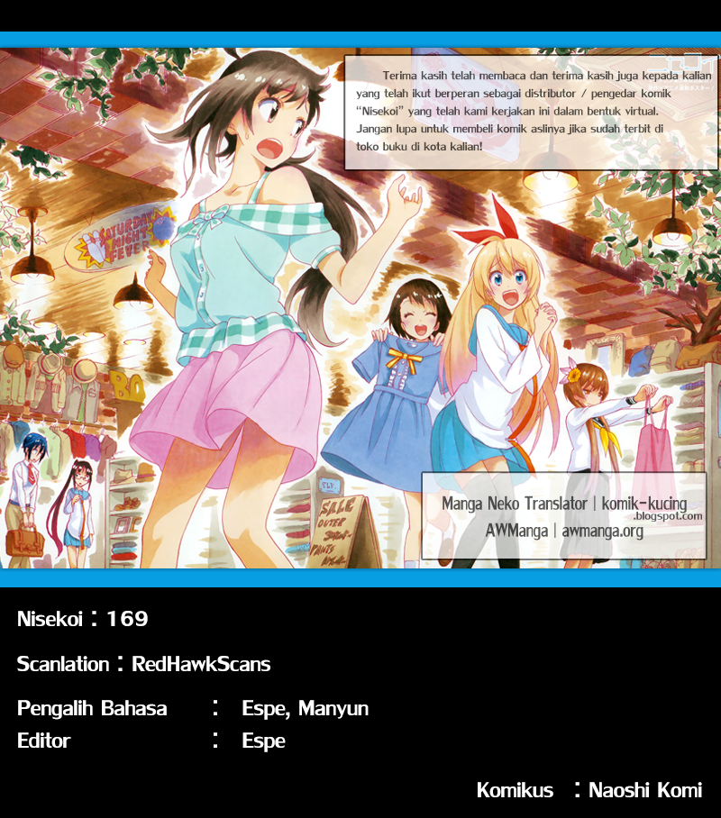 Nisekoi chapter 169 halaman 20