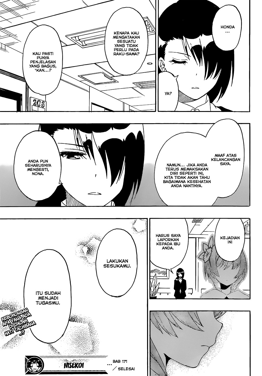 Nisekoi Bab 171 halaman 18