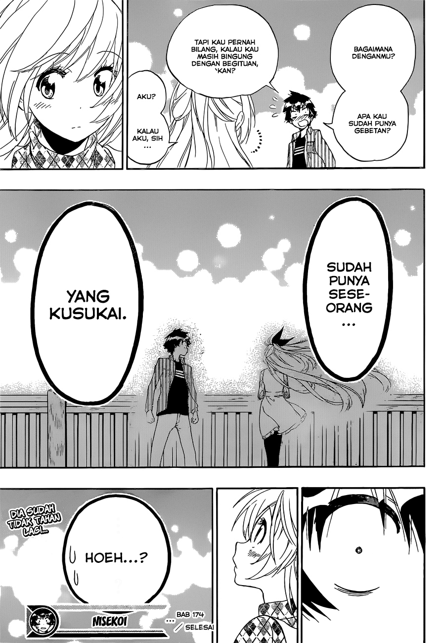 Nisekoi chapter 174 halaman 19