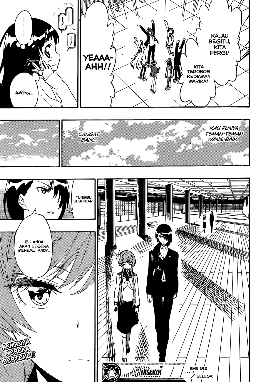 Nisekoi chapter 182 halaman 19