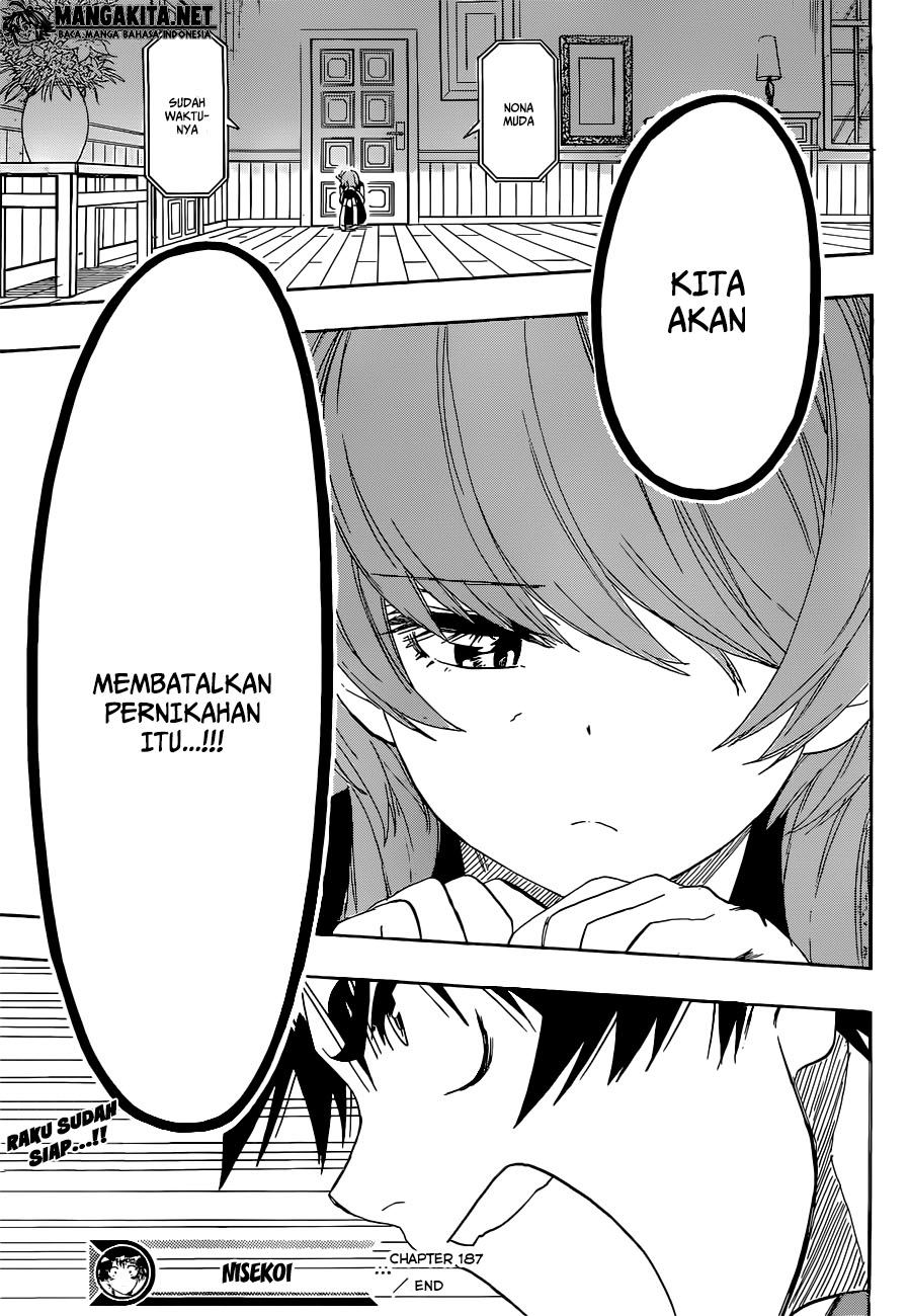Nisekoi chapter 187 halaman 20