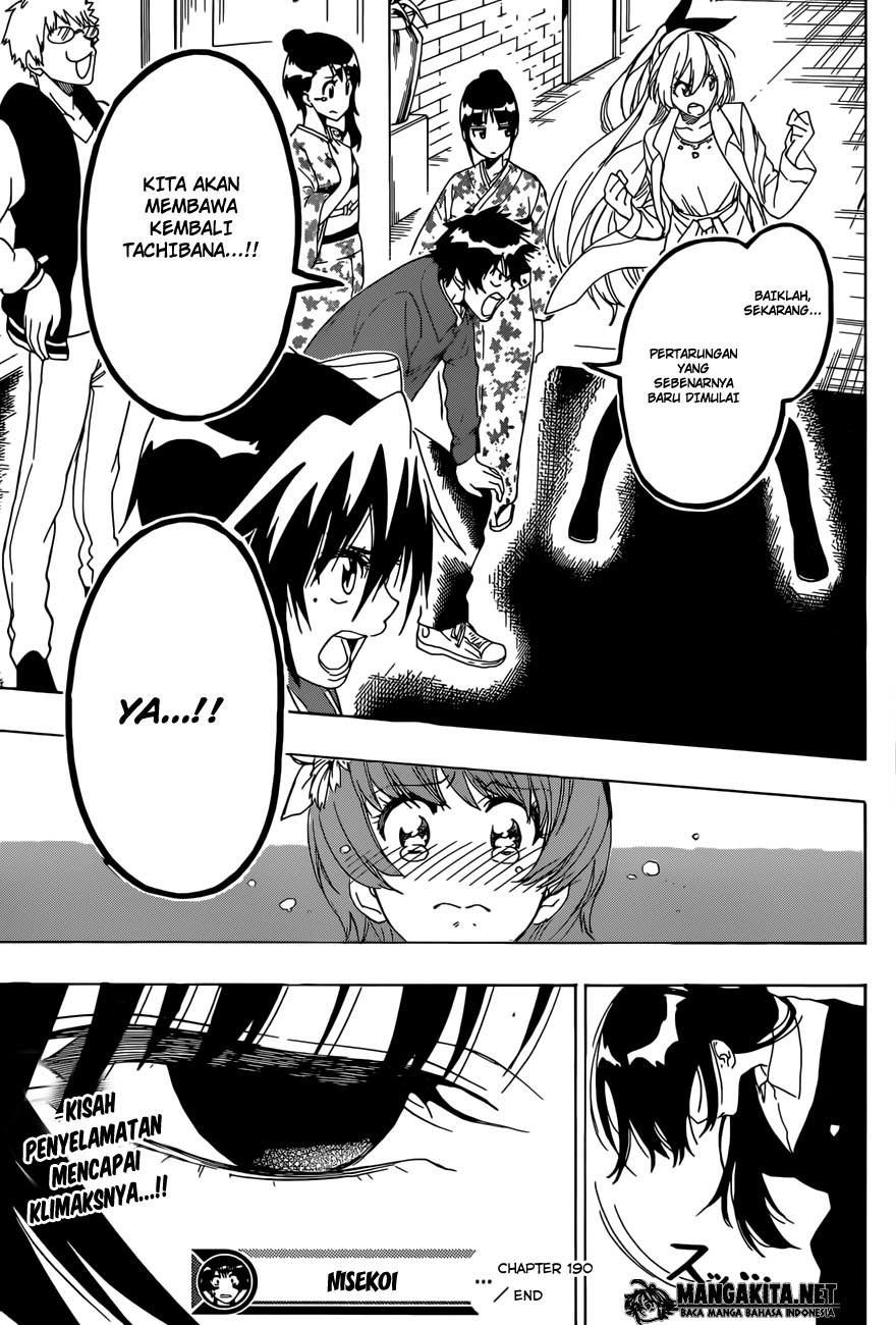 Nisekoi chapter 190 halaman 20