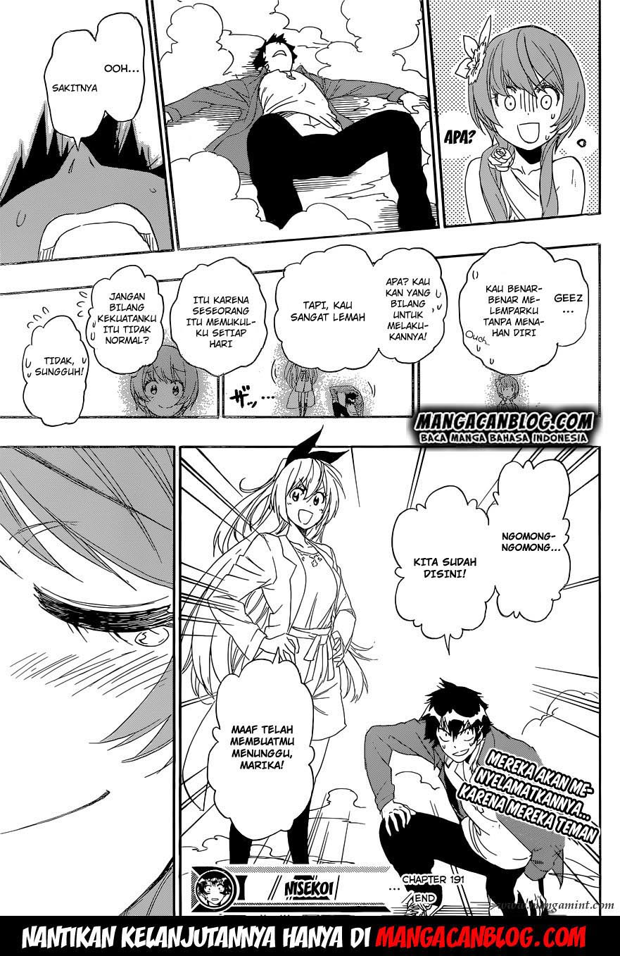 Nisekoi chapter 191 halaman 19