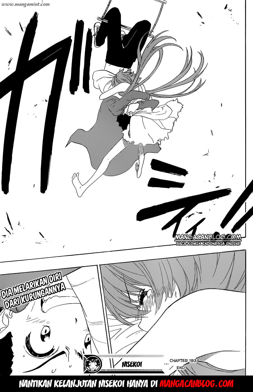 Nisekoi chapter 193 halaman 19