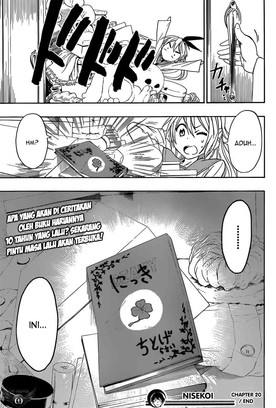 Nisekoi chapter 20 halaman 21