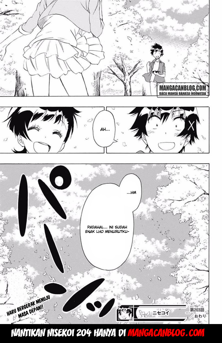 Nisekoi Bab 203 halaman 20