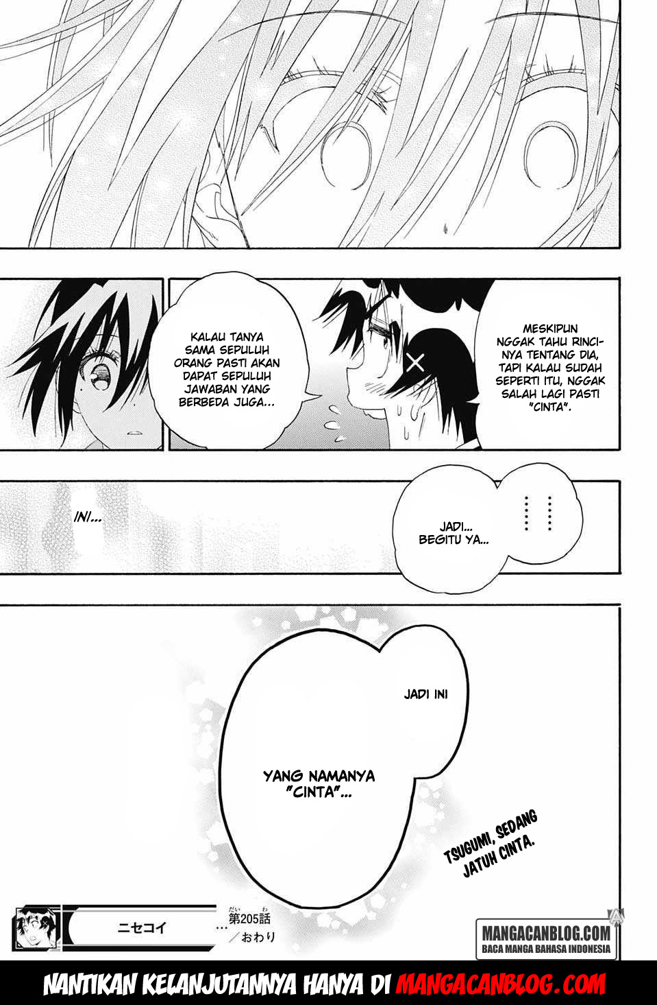 Nisekoi chapter 205 halaman 19
