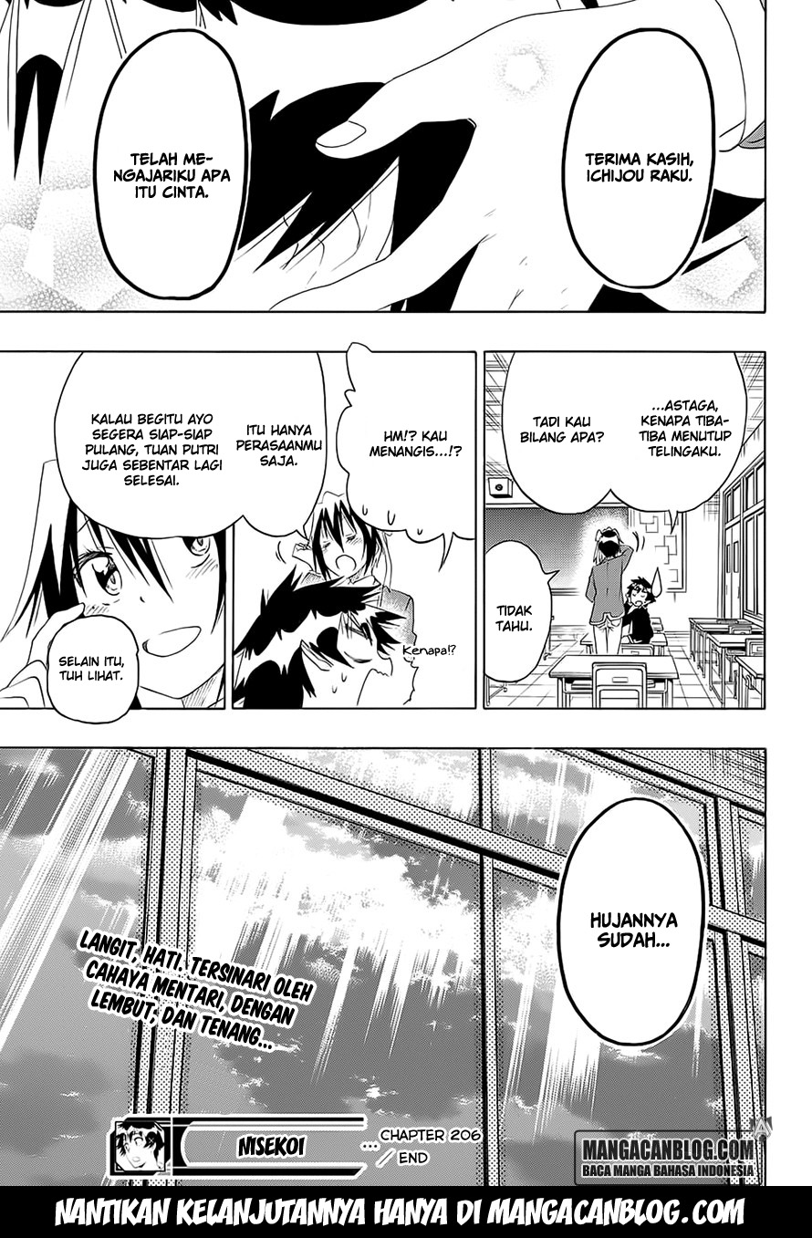 Nisekoi chapter 206 halaman 19