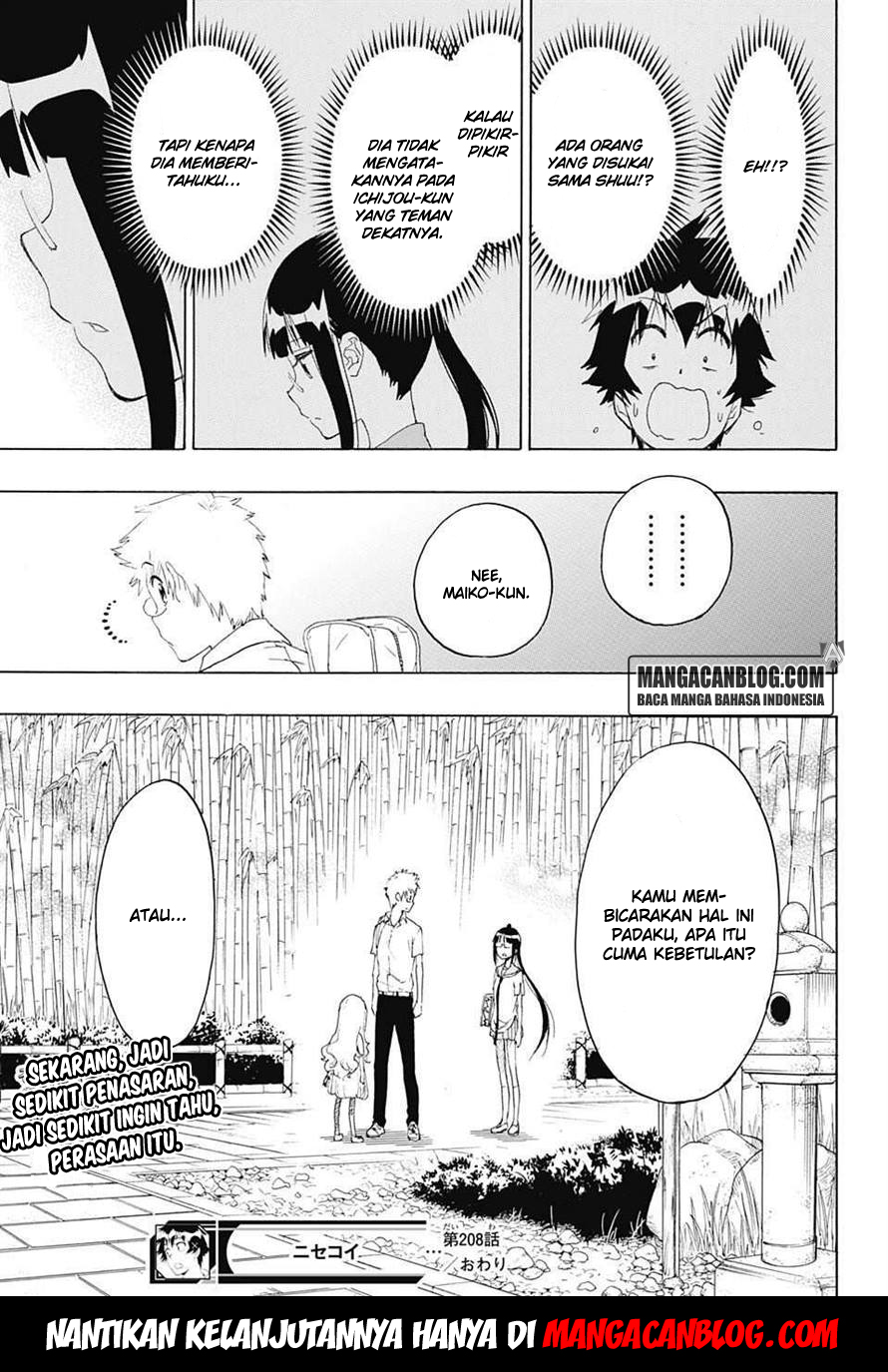 Nisekoi chapter 208 halaman 19