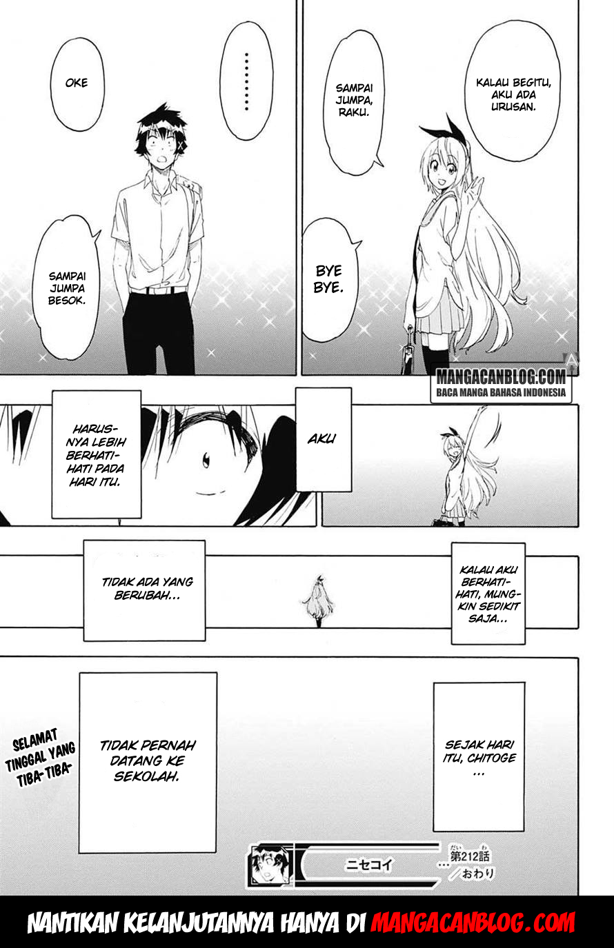 Nisekoi Bab 212 halaman 20