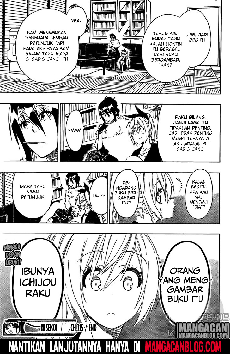 Nisekoi Bab 215 halaman 20