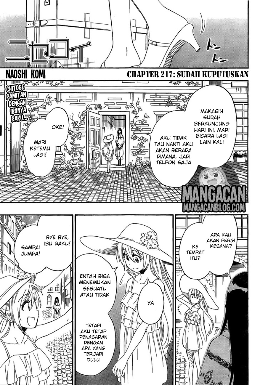 Nisekoi Bab 217 halaman 1