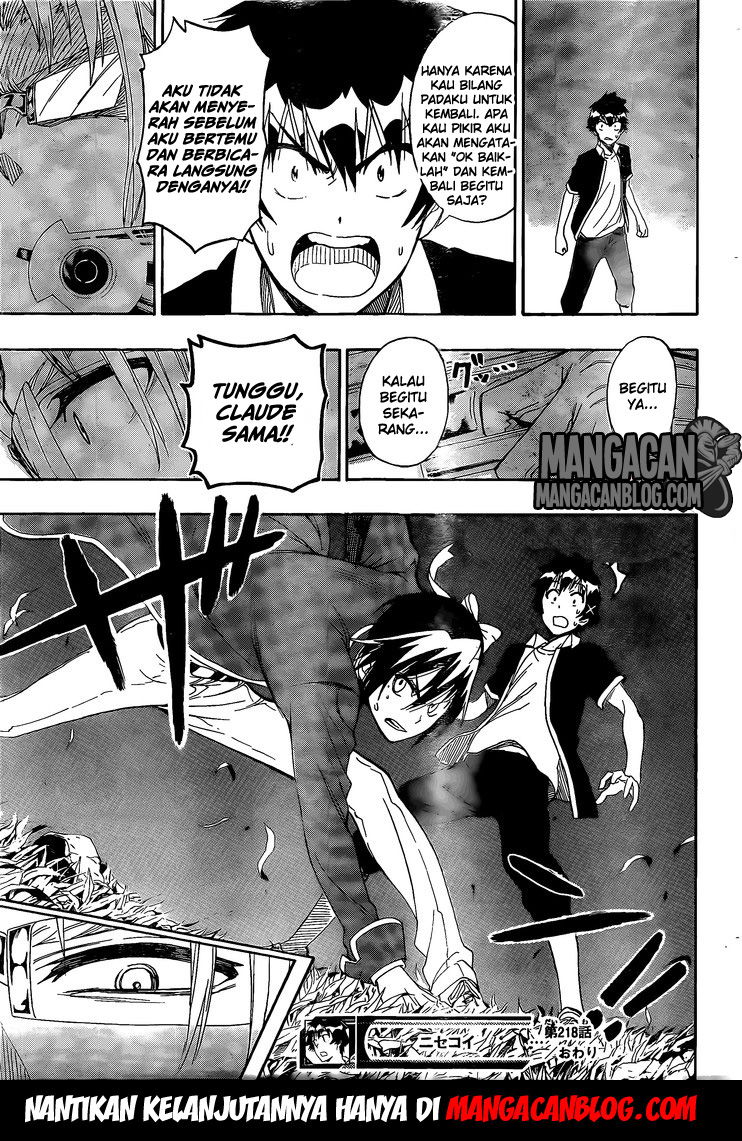 Nisekoi chapter 218 halaman 19