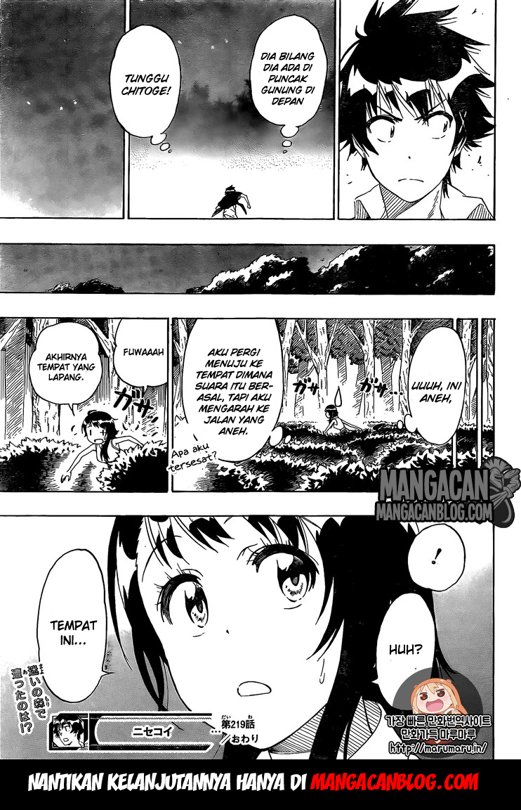 Nisekoi chapter 219 halaman 19