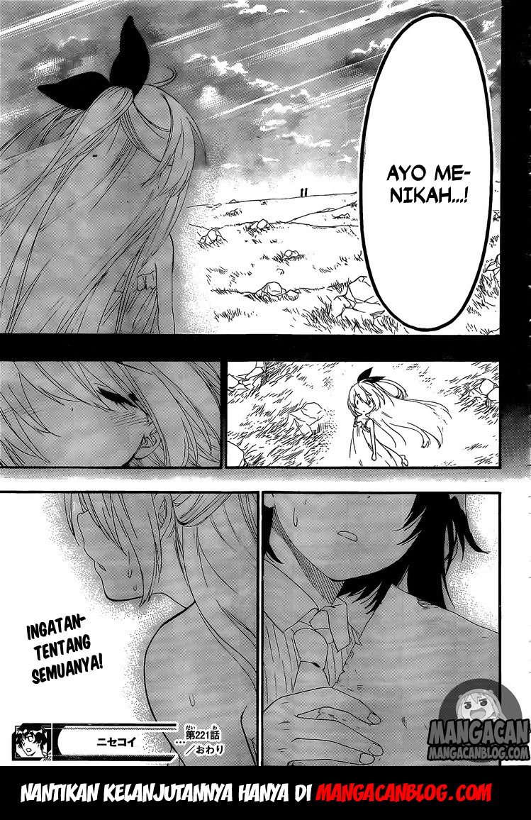 Nisekoi chapter 221 halaman 19