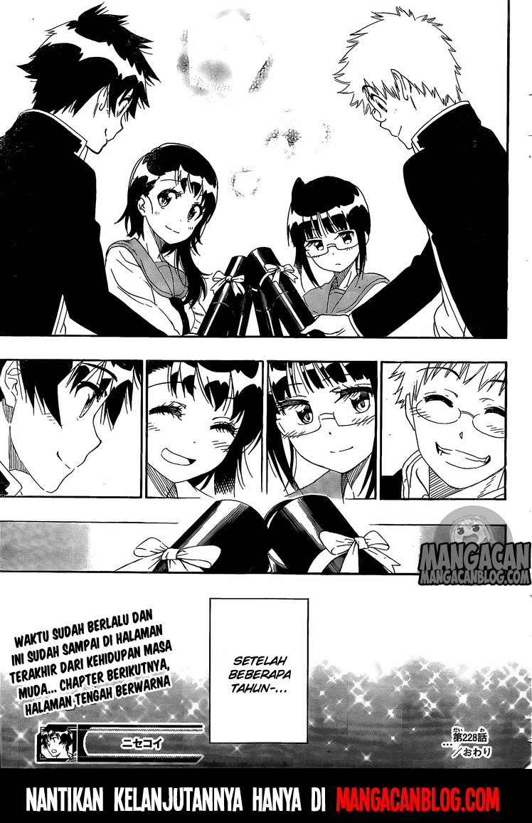 Nisekoi Bab 228 halaman 19